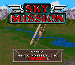 Sky Mission (Japan) Title Screen